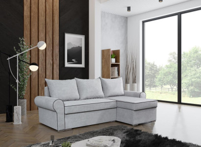 Living room Furniture Luxury Fabric Arkos Corner sofa L-shape Upholstery Sofa Modern Couches